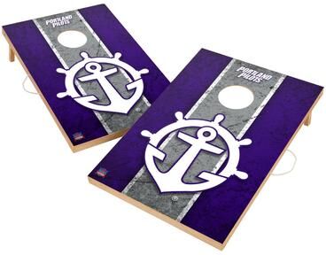 Skip's Garage Vintage Portland Pilots Regulation 2x4 Cornhole Set
