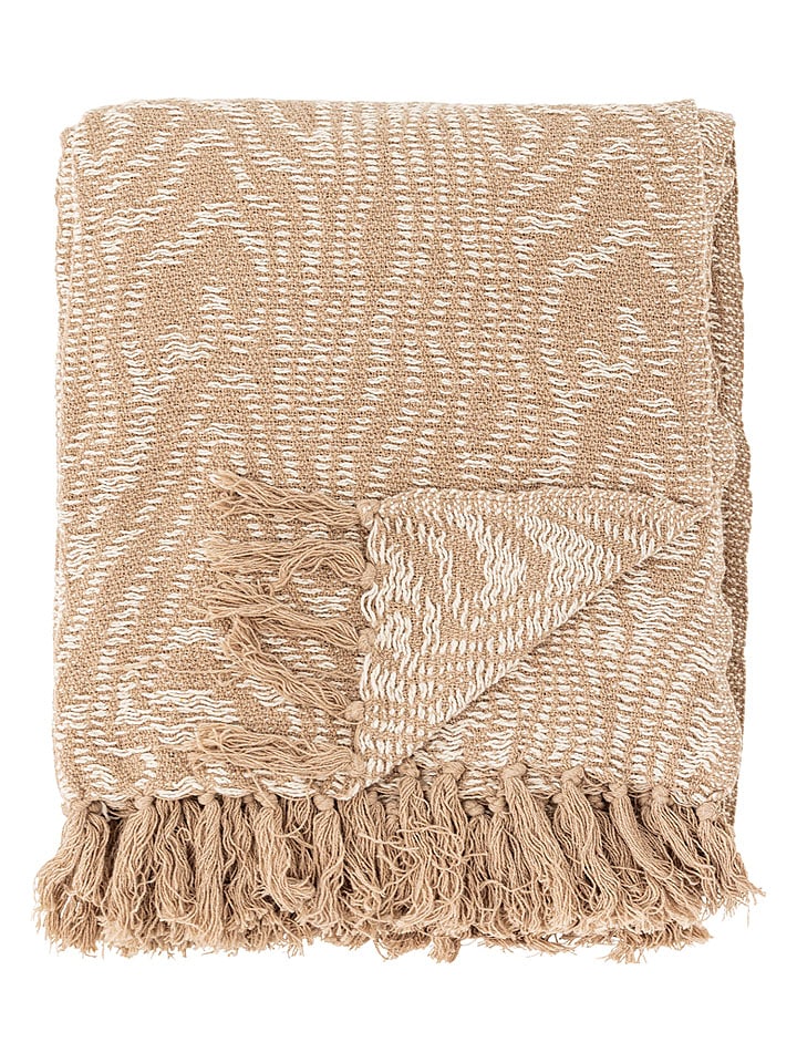 Bloomingville Wohndecke ''Okapi'' in Beige - (L)160 x (B)130 cm - onesize
