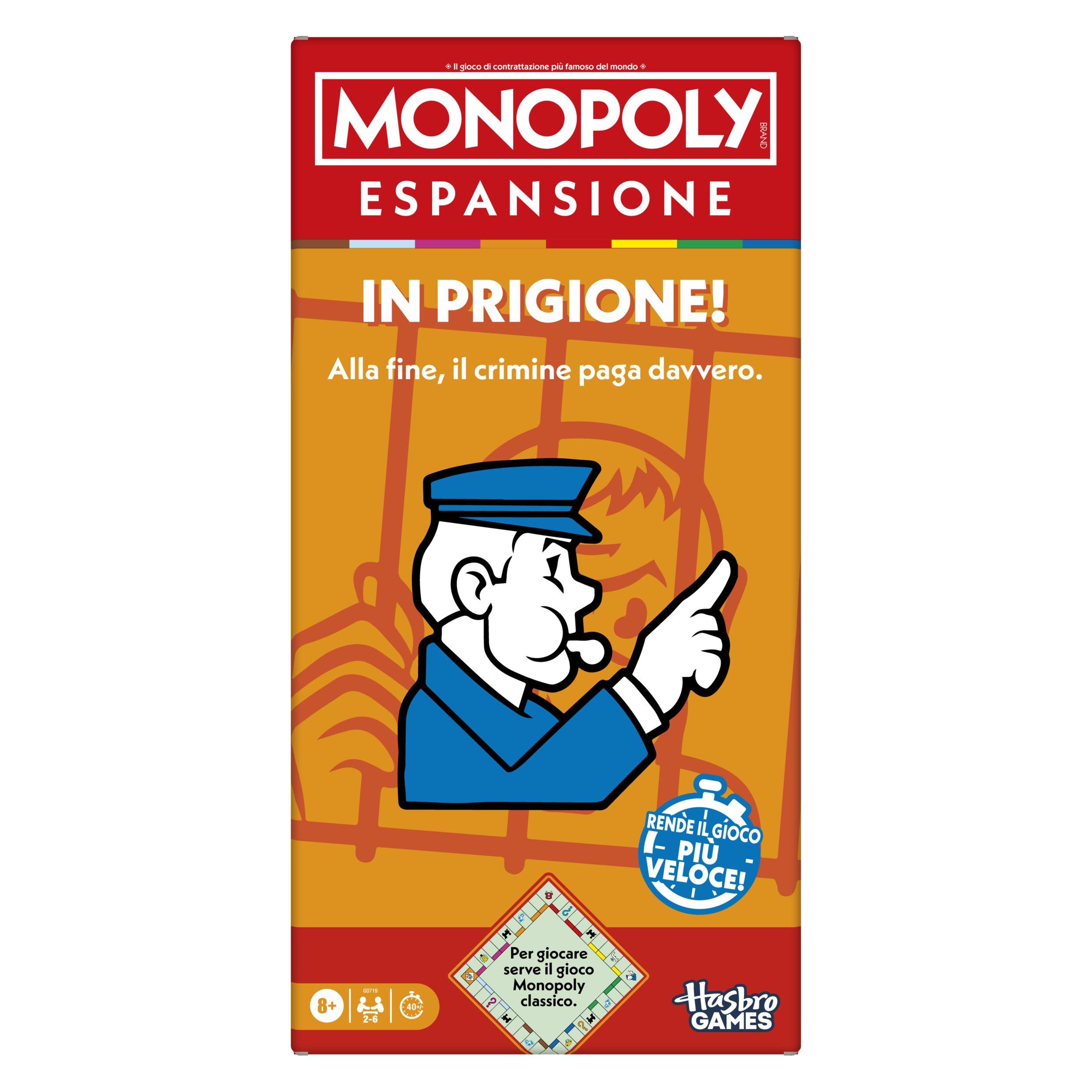 Hasbro Monopoly Espansione - In Prigione! (Italienisch) (G0719103)