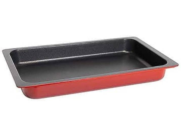 Contacto AluChef® Bräter GN 1/1 rot 53 x 32,5 cm, Höhe 6,5 cm, 8500 ml