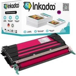 Inkadoo, Toner, Toner kompatibel zu Lexmark C734A2MG Toner, magenta Magenta (M)