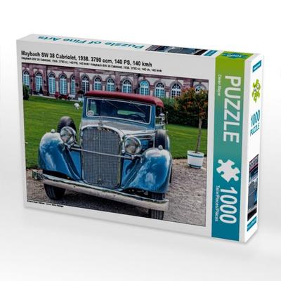 CALVENDO Puzzle Maybach SW 38 Cabriolet, 1938. 3790 ccm, 140 PS, 140 kmh | 1000 Teile Lege-Größe 64x48cm Foto-Puzzle für glückliche Stunden