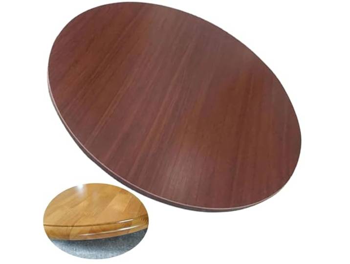 BGBZHMMEE 60cm 70cm 80cm 90cm 100cm Lazy Susan Drehteller Holz, 360 ° Drehbar Tischplatte Drehplatte, Große Runder Serviertablett, Tisch-Servierplatte(Red,90cm/36in)