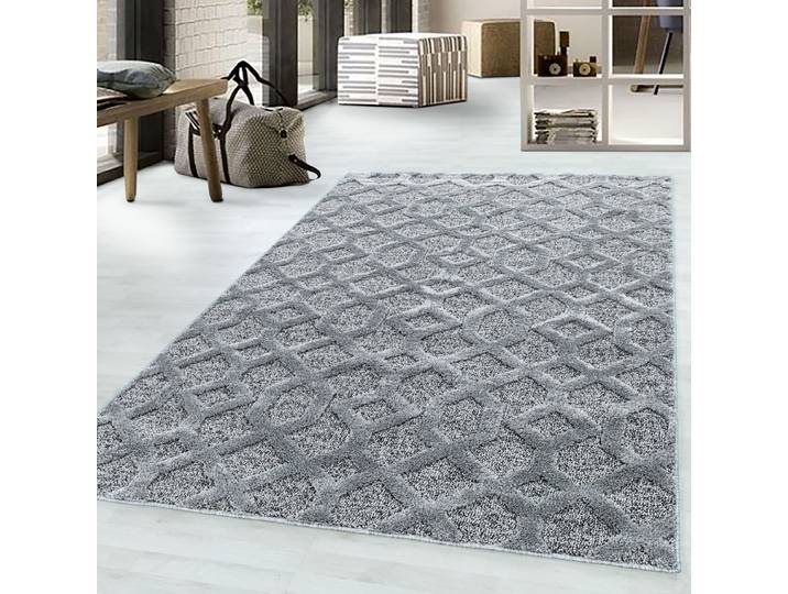 Hochflorteppich Pisa Typ E 240 x 340cm Grau