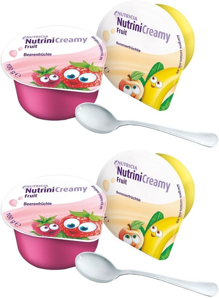 2x Nutrini Creamy Fruit Mischkarton 2x32x100 g Creme