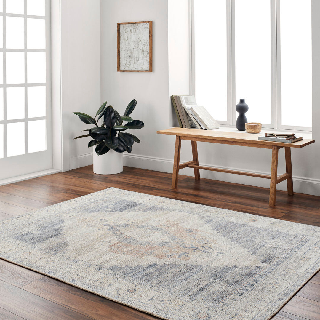 Becki Owens x Livabliss Luca Rug Ivory;Brown;Gray Rectangle 160 x 213cm
