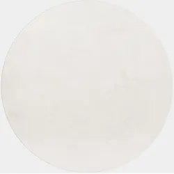 Teppich Kurzflor Waschbar NECKAR in Creme, einfarbig, Ø 120 cm