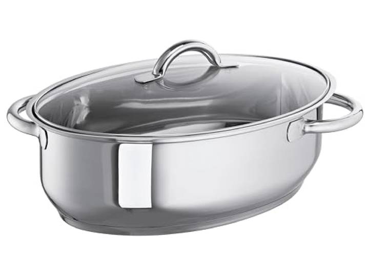 Schulte-Ufer 6768-38 Sicht-Bräter, 38 cm, 9,00 l Induktion, Silber