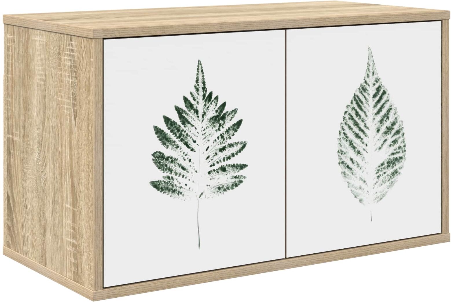vidaXL Meuble TV mural HANAU 69 x 33 x 40 cm Chêne Sonoma