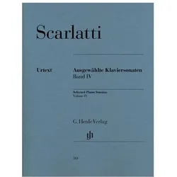 Ausgewählte Klaviersonaten Band IV, Fachbücher von Domenico Scarlatti, Susanne Cox