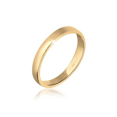 Silberring ELLI "Ring Basic Ehering Partnerring Damen 925er Silber" Gr. 54, gold, Fingerringe, Damen, 54, Silber 925 (Sterlingsilber), Silberring