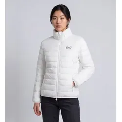 EA7 für Damen. 7W000473_AF12477 Weiße gesteppte Core-Jacke (L), Lässig, Sportlich, Polyamid