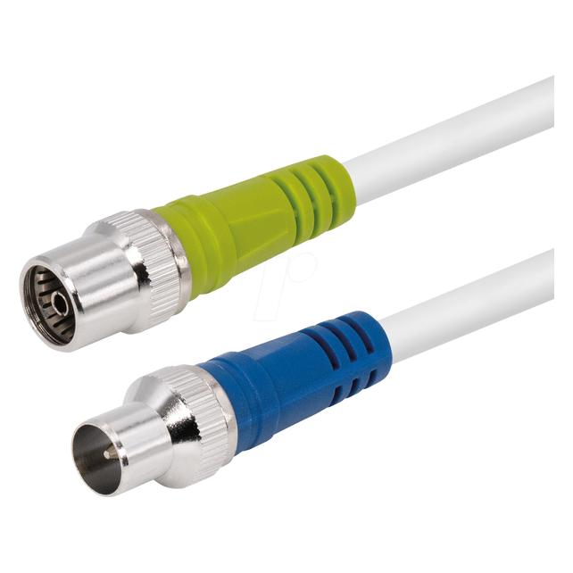 Maxtrack FK-IECS2,0L RJ45 Netzwerkkabel, Patchkabel 2 m Weiss 1 St. (2 m) (FK-IECS2,0L)