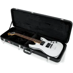 Gator GWE-ELEC Electric Guitar Wood Case (E-Gitarre), Instrumententasche + Koffer, Schwarz