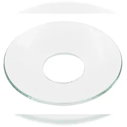 GLAS-KERZENMANSCHETTE (Tropfenfänger) für Kerzen bis Ø 35 mm
