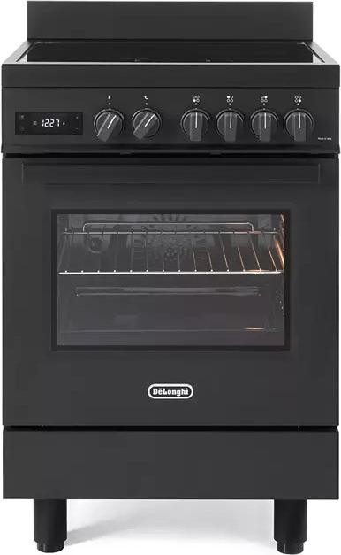 De'Longhi PRO 66 MAL IN, Freistehender Herd, Anthrazit, Drehregler, Sensor, Schwarz, Stahl, Front / Top front