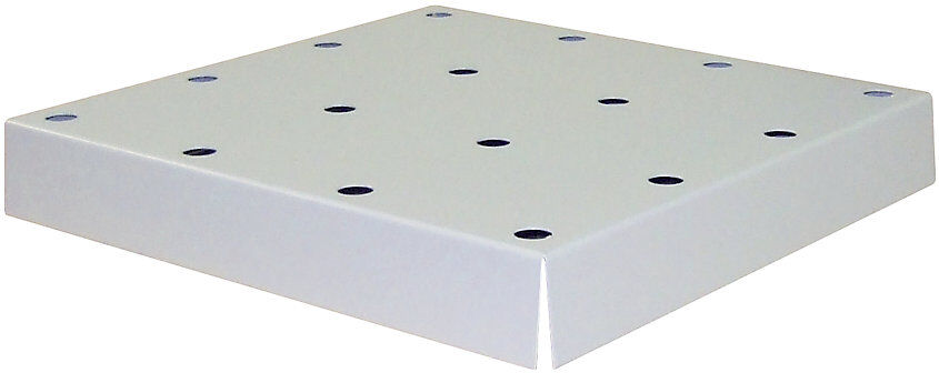 Lochblechabdeckung für Bodenauffangwanne, BxTxH 409 x 474 x 107 mm, pulverbeschichtet asecos