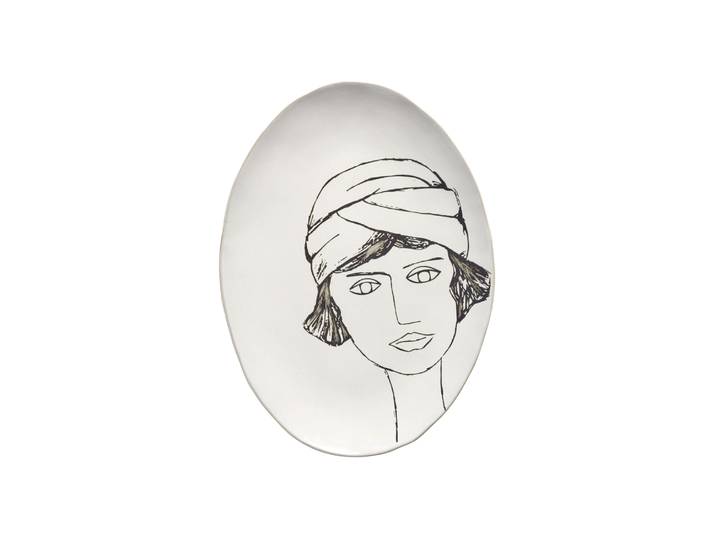Serax - Assiette de présentation La Mère - Blanc - Grès - Designer Marie Michielssen