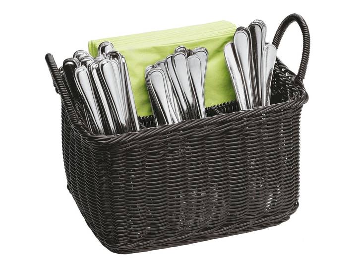 Besteckkasten Paderno Schwarz Polyethylen B 18 T 26 cm