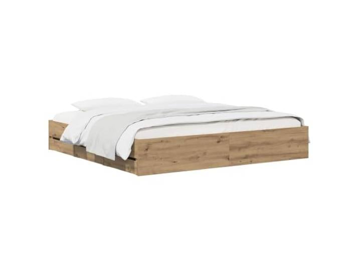vidaXL Bettgestell mit Stauraum Artisan-Eiche 180 x 200 cm