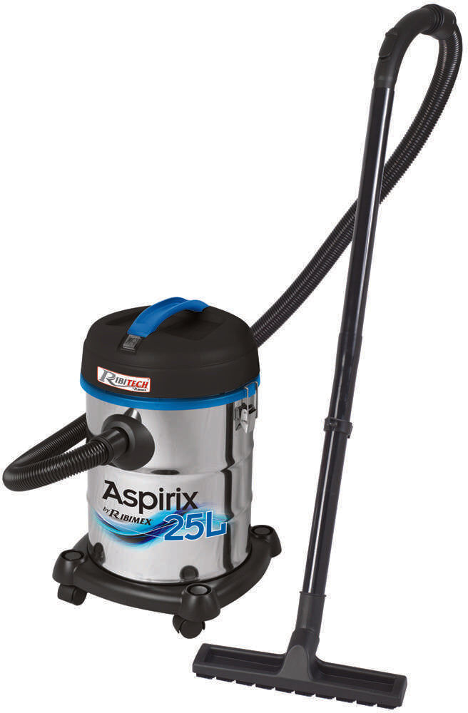 Ribimex PRASP25L Aspirasolidi e liquidi 25L inox 1200W