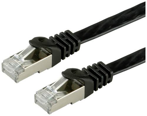 Value 21.99.0971 RJ45 Patchkabel CAT 6 F/UTP 1.00m Schwarz
