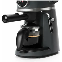 Black & Decker Black+Decker BXCO800E - Wasserdruck-Kaffeemaschine, 3,5bar, schwarz, 800W, Siebträgermaschine, Schwarz