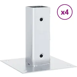 vidaXL, Zaunpfosten + Pfähle, Nagental (4 Stück)