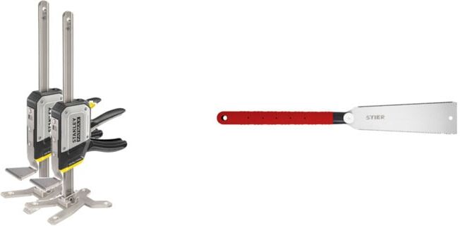 Set Stanley Einhand-Montagewerkzeug Tradelift Set + STIER Japan Zugsäge doppelverzahnt