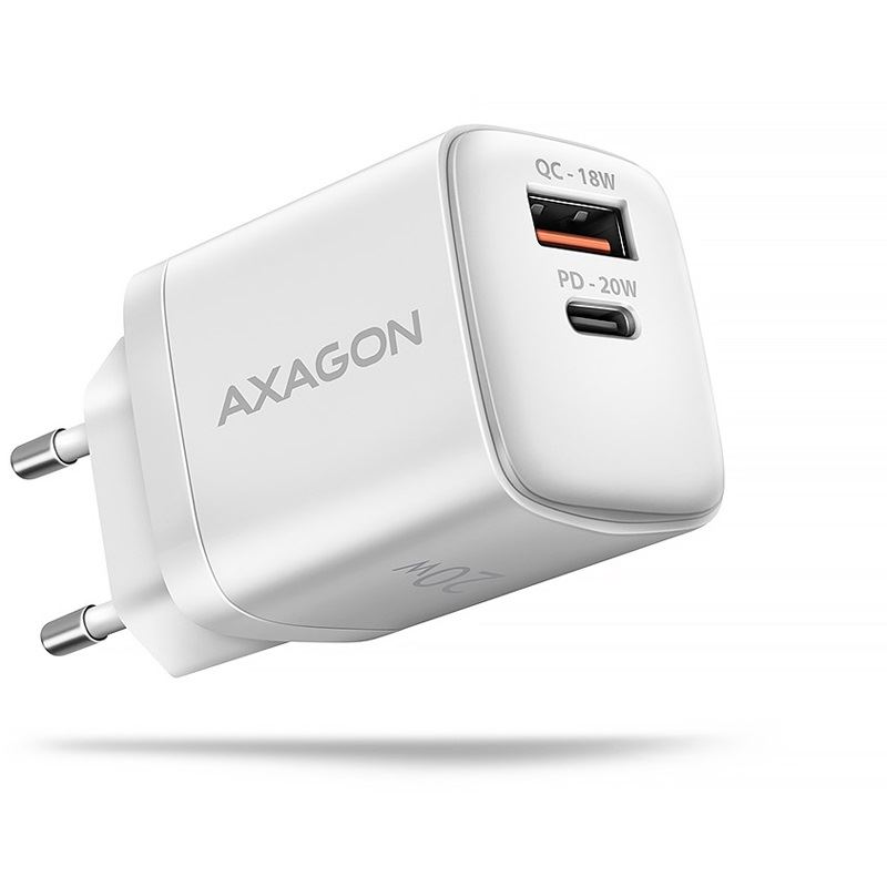 AXAGON ACU-PQ20W wall charger QC3.0/AFC/FCP + PD type-C, 20 W - weiß