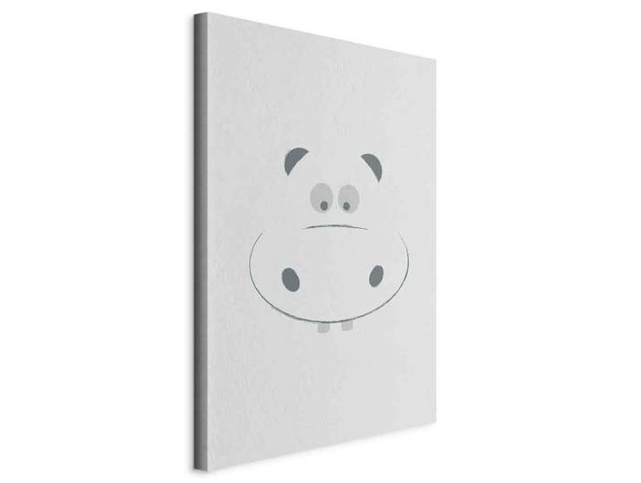 Leinwandbild Happy Hippie Grau Weiß B: 60 cm