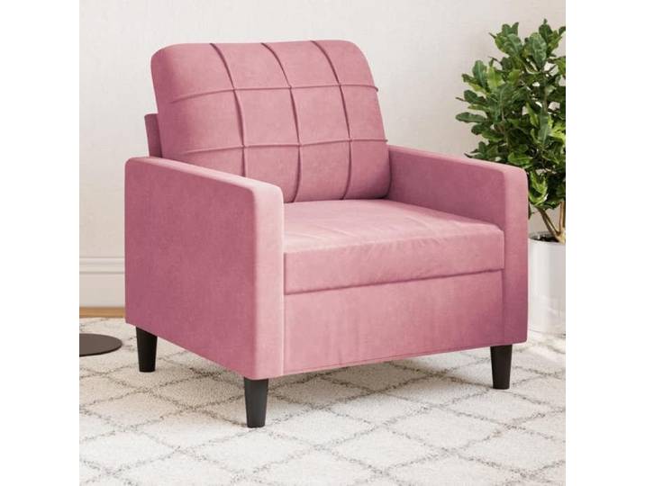 NEW 2026  Fauteuil Rose 60 cm Velours L2466