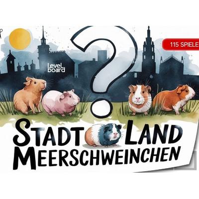 Stadt, Land, Meerschweinchen - 115 Spielblöcke, Taschenbuch von LevelBoard Spiele, LevelBoard Spiele, 978-3-693-19726-4