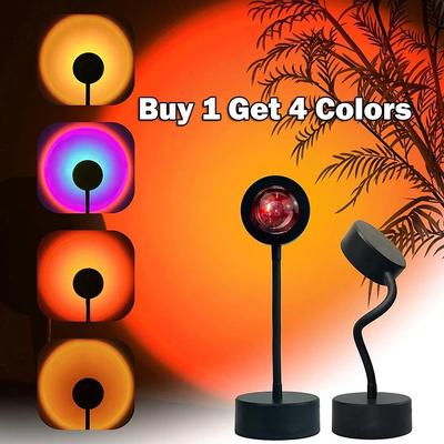 Uplifted Finds USB Sunset Projector Lamp With Adjustable Head For Mood Lighting mini Sunset