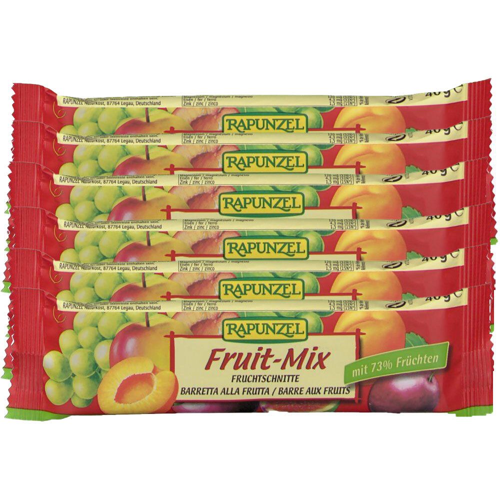 Rapunzel Bio Fruchtschnitte, Früchte 6x40 g Riegel