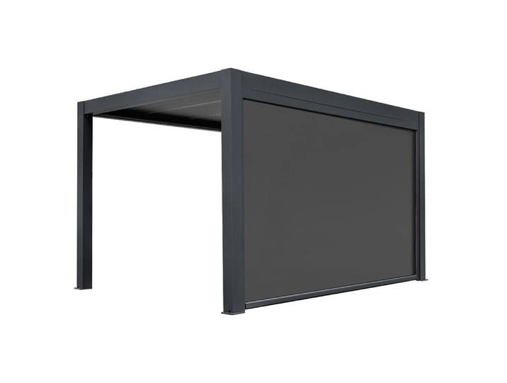 AWT Pergola Sonnenschutz Rollo S8D anthrazit 6m elektrisch
