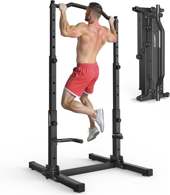 Kraftstation - Fitnessgeräte - Training zu Hause - 5-in-1 Multifunktionsgerät - Tragfähigkeit: 172 kg - Schwarz