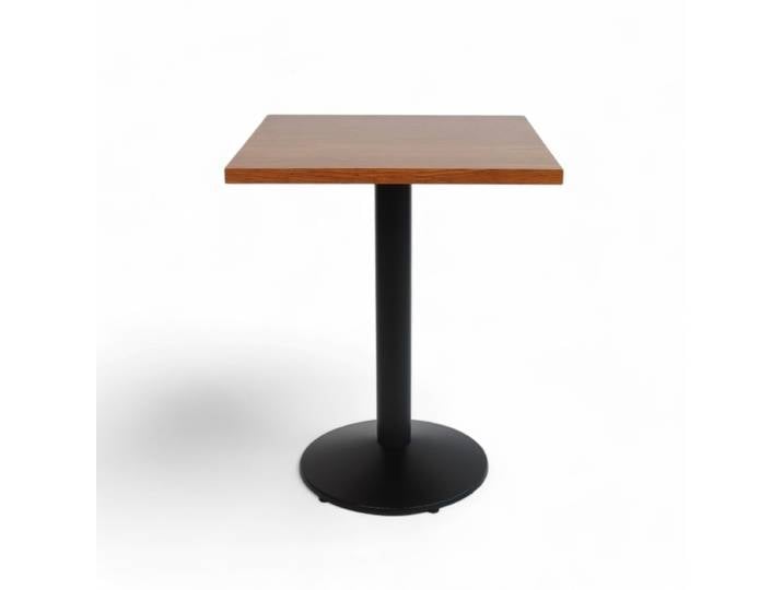 Table de bistrot carrée RONDO - Plateau BATIGNOLLES-chêne brun