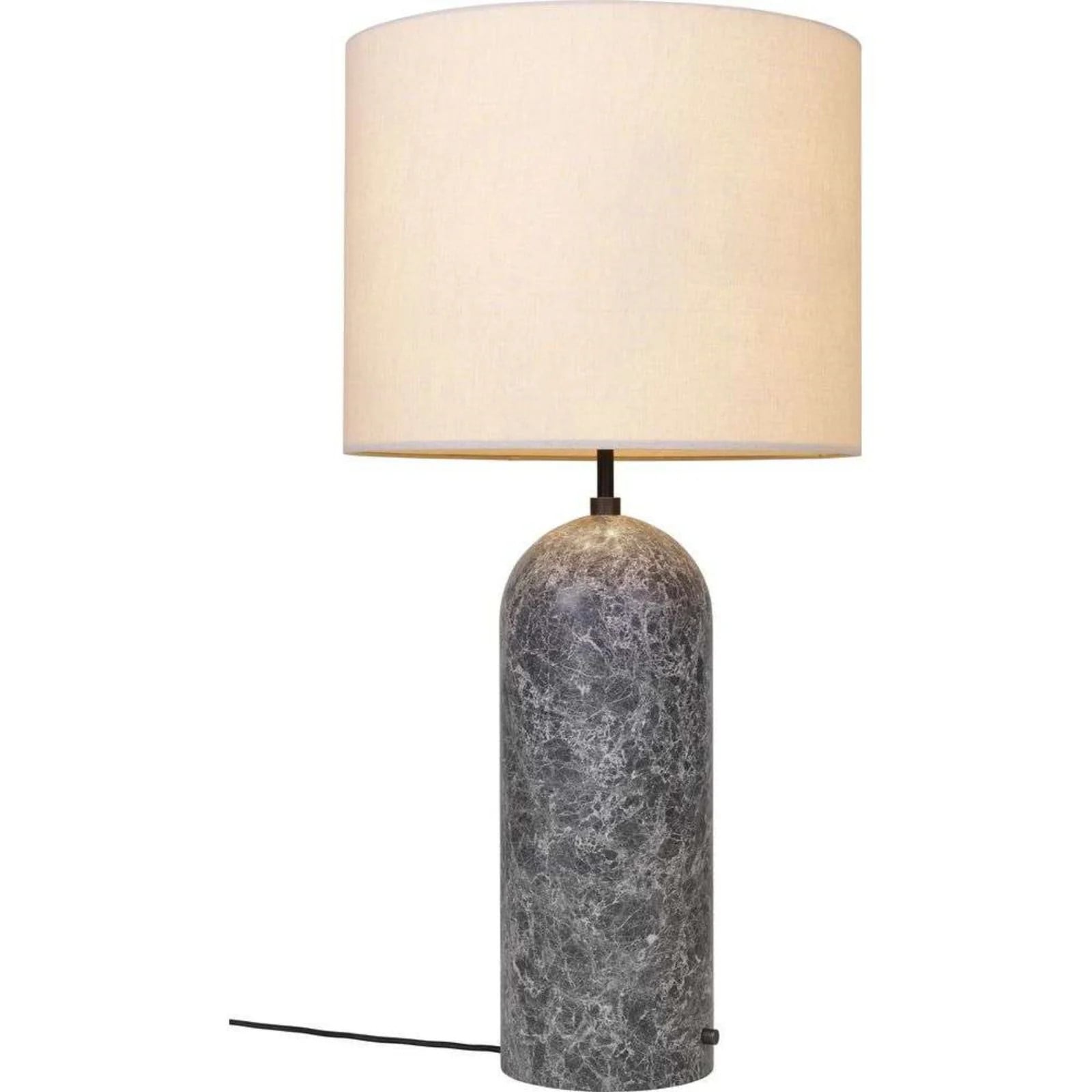 GUBI Gravity XL Low Vloerlamp - Grey Marble/Canvas