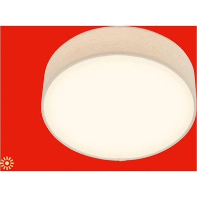 BRILONER LEUCHTEN LED Deckenleuchte "DUCK", beige, 1, Ø 30cm H: 10,5cm, 1 Stk., Leuchten, 30x10,5 cm, Wohnzimmer, Schlafzimmer, Flur, Küche, LED Deckenleuchte