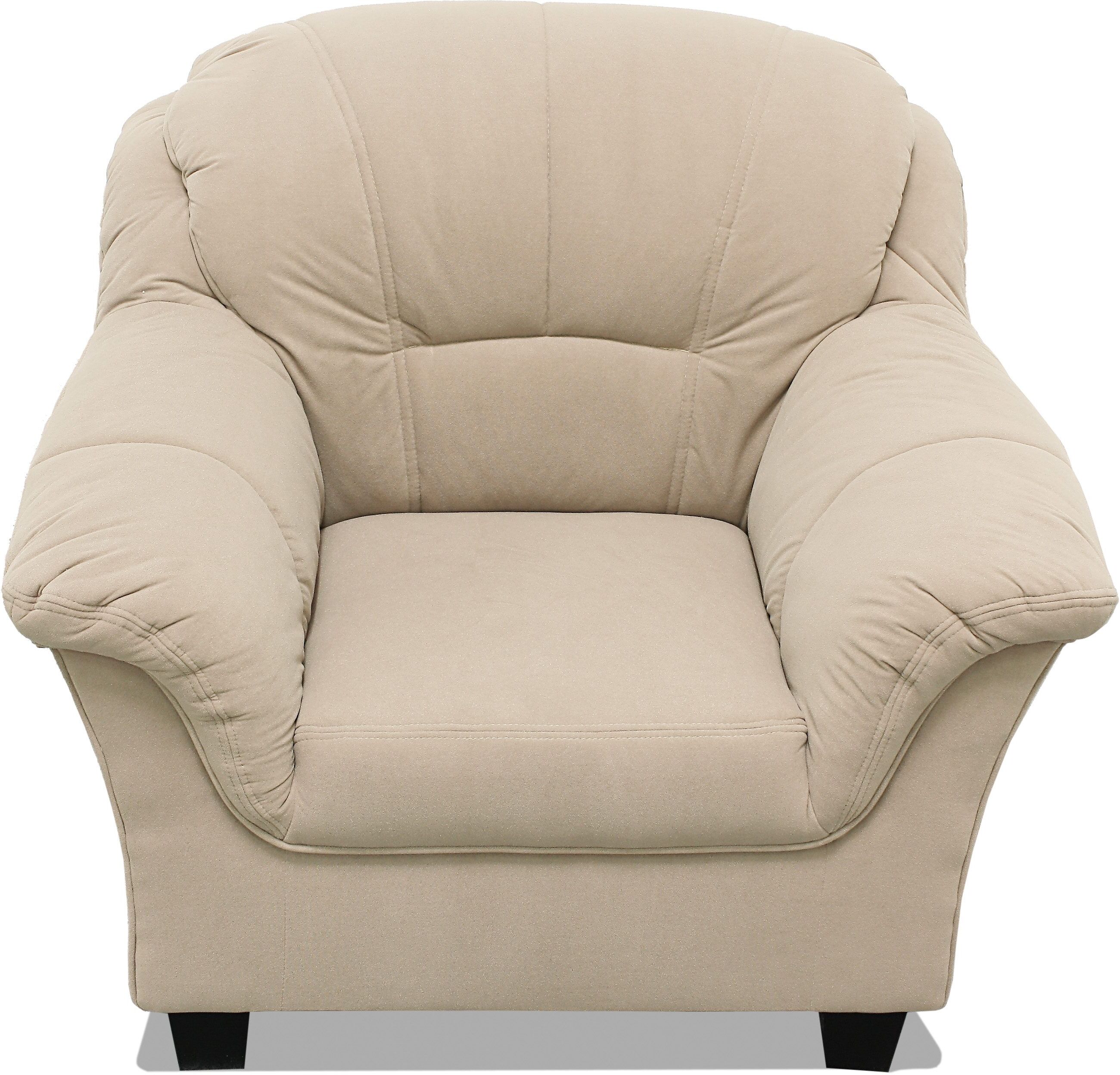 Sessel HOME AFFAIRE "Budapest zeitlos und elegant, bequeme Armlehnen", beige (natur), B:98cm H:84cm T:80cm, angenehm weiche Wildlederoptik Melrose aus 100% Polyester;schön changierende Chenille aus 44% Polyacryl, 37% Polyester und 19% Baumwolle;strapazier
