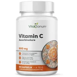 VitaSanum® – Vitamin C (L-Ascorbinsäure) – 500 mg – 1 Tablette Tagesportion