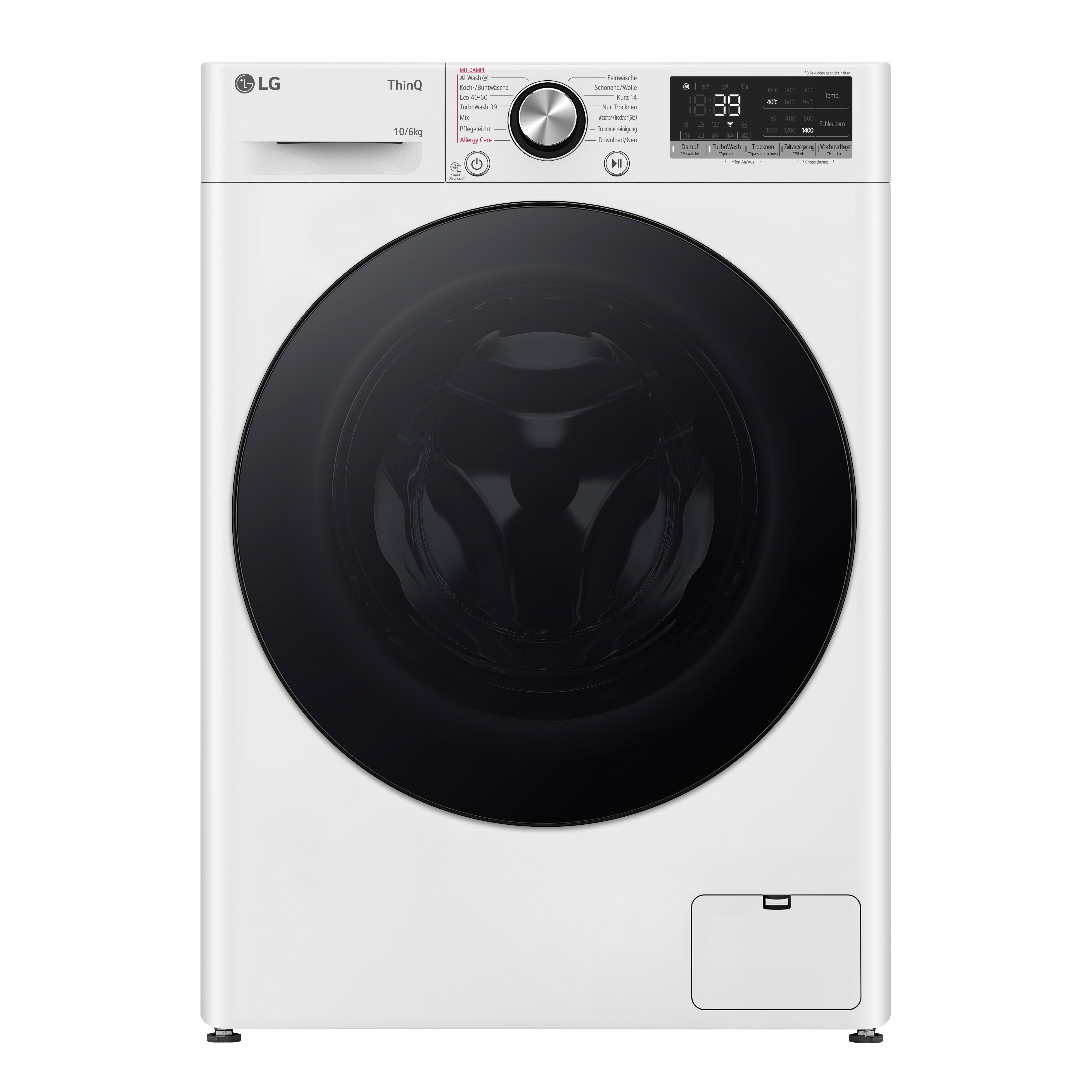 LG W4WR70X6Y 10 kg 6 kg Waschtrockner 1400 U/min