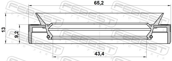 Febest Wellendichtring, Differential 95mey45650913r Hinterachse Für Bmw