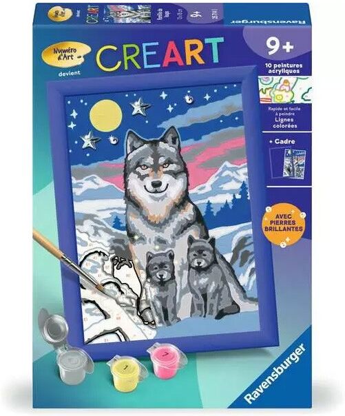 CreArt Kids 13x18cm : Famille de loups - Ravensburger