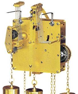 Hermle Standuhrwerk Hermle 451-030, 8-Tage, Pendel 75cm, Schlag auf Gong, Westminster
