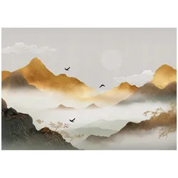 FOTOTAPETE Gebirge Natur Braun 150x105 cm