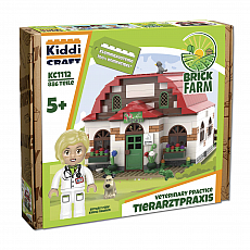 KiddiCraft Brickfarm - Tierarzt-Praxis - deutsch 300432