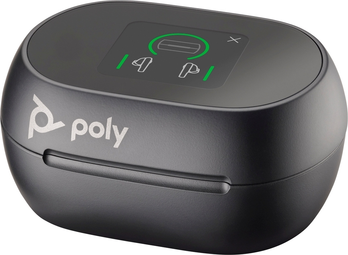 HP Poly oplaadhoes voor Poly Voyager Free 60+ UC met touchscreen, zwart, geschikt voor BT700 USB-C adapter