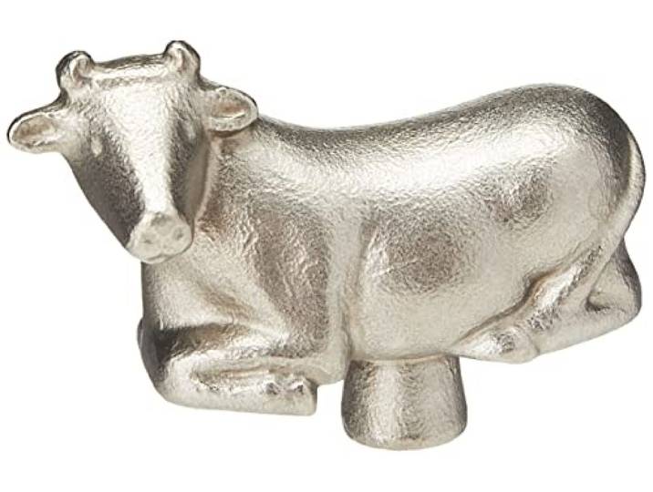 STAUB Accessoire Bouton Animal \ Vache\ \, Acier Inoxydable\, 6 x 2 x 4 cm\, Gris